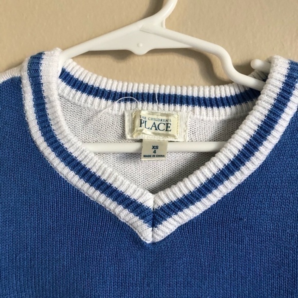 Blue Vest Sweater Children Place - Picture 3 of 4